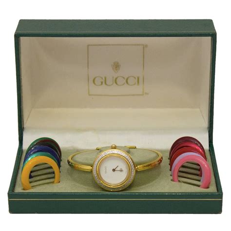 gucci interchangeable ring watch|Gucci Interchangeable Bezel Watch .